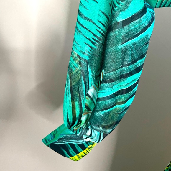 Jungle Print Long-Sleeve Maxi Dress - Picture 11 of 12